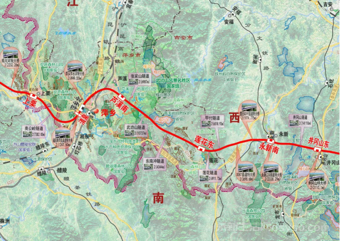 永新高铁要来了长赣高铁江西段315亿中标了