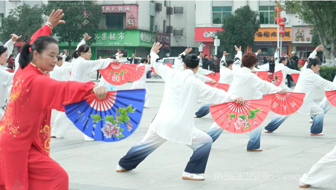 永新县举办重阳太极展演 致敬老科技工作者