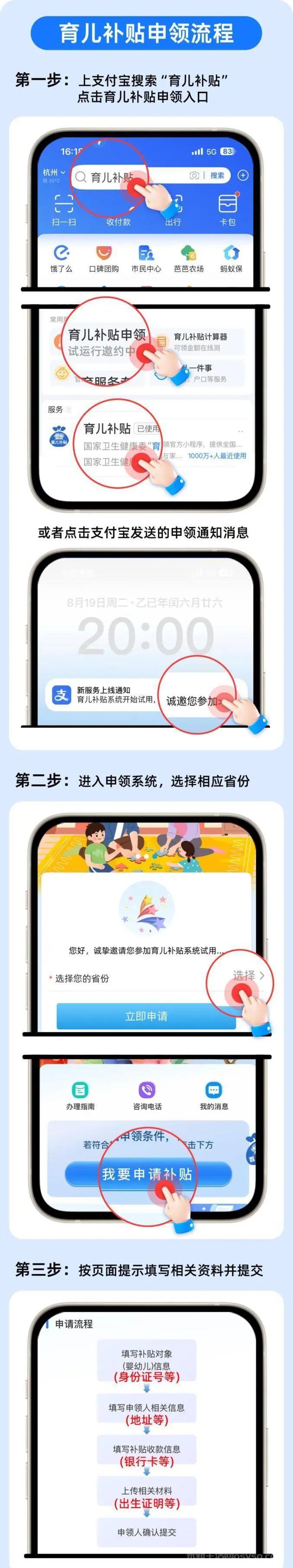 育儿补贴领取一站式教程+步骤（每孩每年3600元）