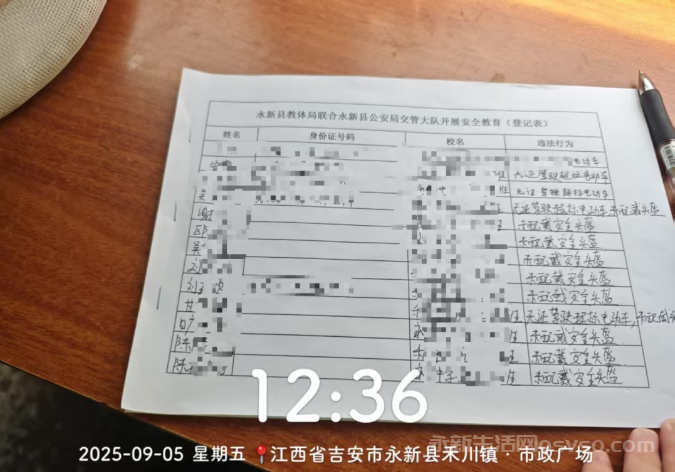 县交管大队与教体局联合开展开学季二三轮车骑行安全宣传教育活动