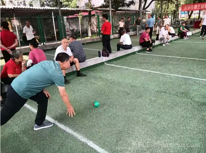 永新县第三届老年人体育运动会县直单位地掷球赛成功举办